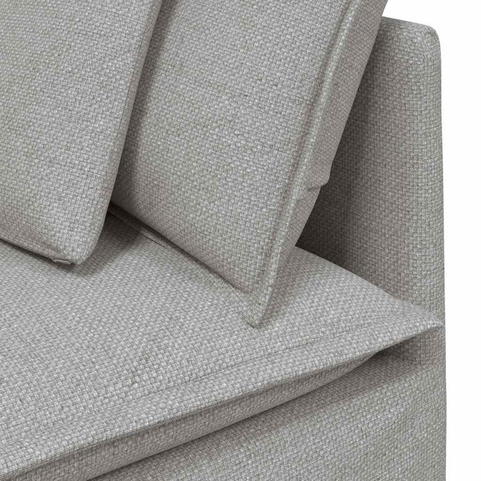 Canapea modulară cu perne, gri nor, textil - WALTI WALTI