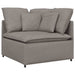 Canapea modulară cu perne, gri taupe, textil - WALTI WALTI