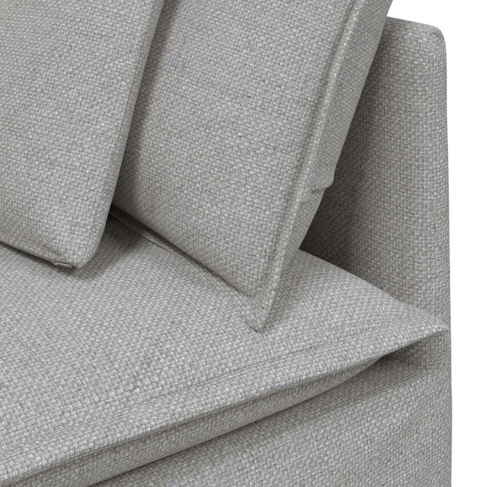 Canapea modulară cu perne, gri nor, textil - WALTI WALTI