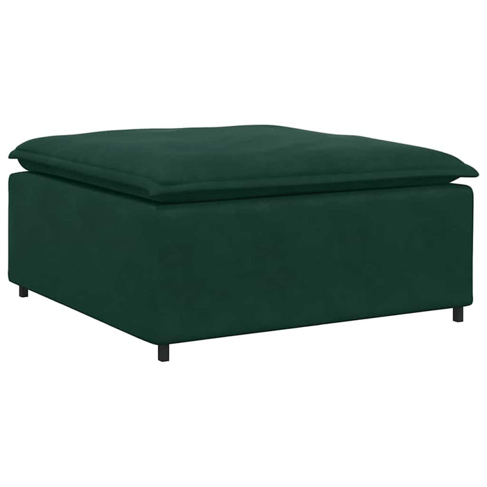 Canapea modulară cu taburet și perne, catifea, verde închis - WALTI WALTI