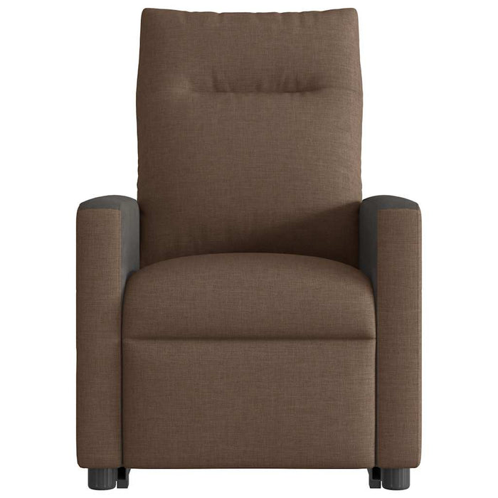 Fotoliu electric rabatabil cu ridicare, maro, textil - WALTI WALTI