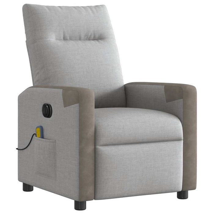 Scaun reclinabil electric pentru masaj Cloud Grey Fabric WALTI