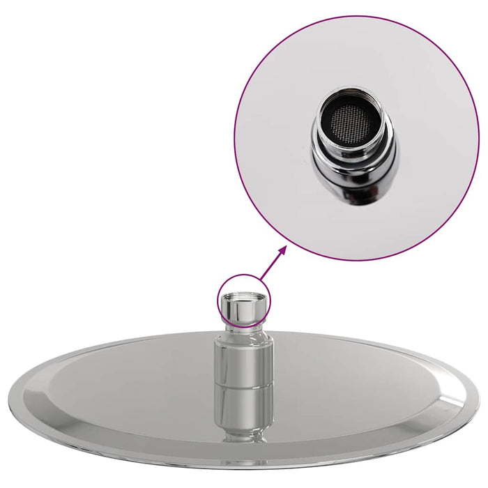 Cap de duș cu ploaie din oțel inoxidabil 304 rotund 20 cm - WALTI WALTI