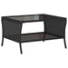 Set mobilier de grădină cu perne, 6 piese, negru, poliratan - WALTI WALTI