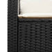 Set mobilier de grădină cu perne, 6 piese, negru, poliratan - WALTI WALTI