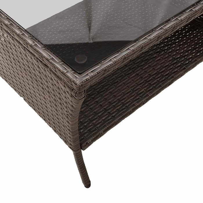 Set canapele de grădină cu perne, 6 piese, maro, poliratan - WALTI WALTI
