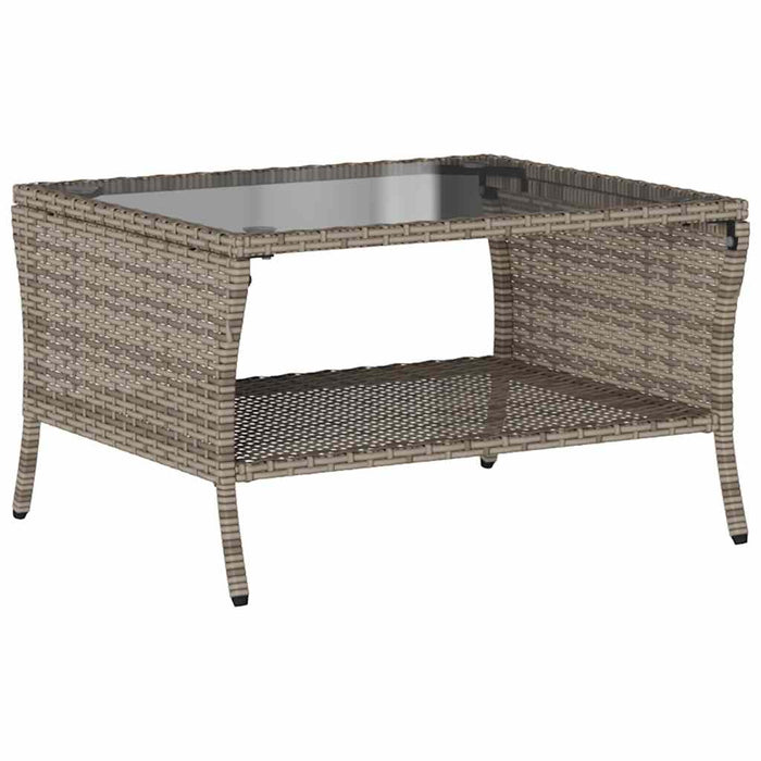Set mobilier grădină cu perne, 6 piese, gri, poliratan - WALTI WALTI