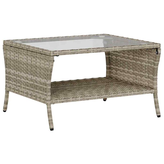 Set canapele de grădină cu perne, 6 piese gri deschis poliratan - WALTI WALTI