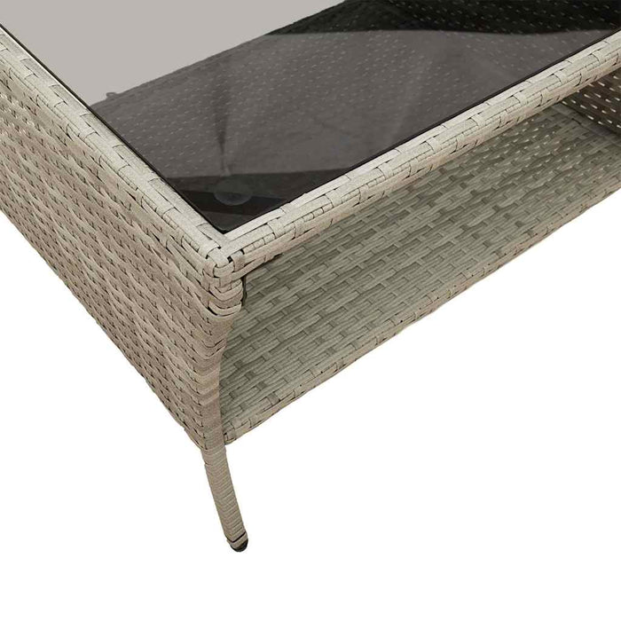 Set canapele de grădină cu perne, 6 piese gri deschis poliratan - WALTI WALTI