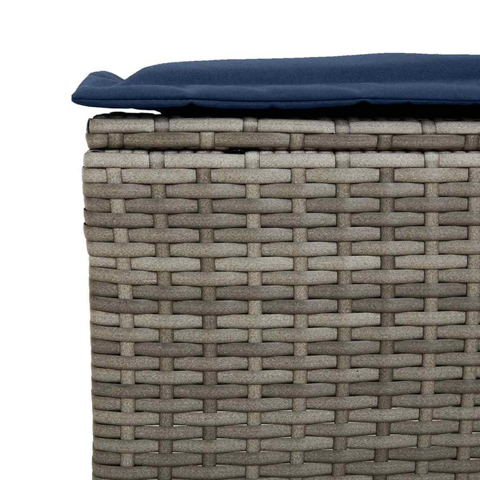 Set mobilier grădină cu perne, 6 piese, gri, poliratan - WALTI WALTI