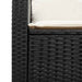 Set mobilier de grădină cu perne, 6 piese, negru, poliratan - WALTI WALTI