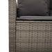Set mobilier grădină cu perne, 6 piese, gri, poliratan - WALTI WALTI