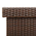 Ladă depozitare de grădină cu roți, maro 110x55x73 cm poliratan - WALTI WALTI