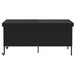 Ladă depozitare de grădină cu roți negru 160x55x75 cm poliratan - WALTI WALTI