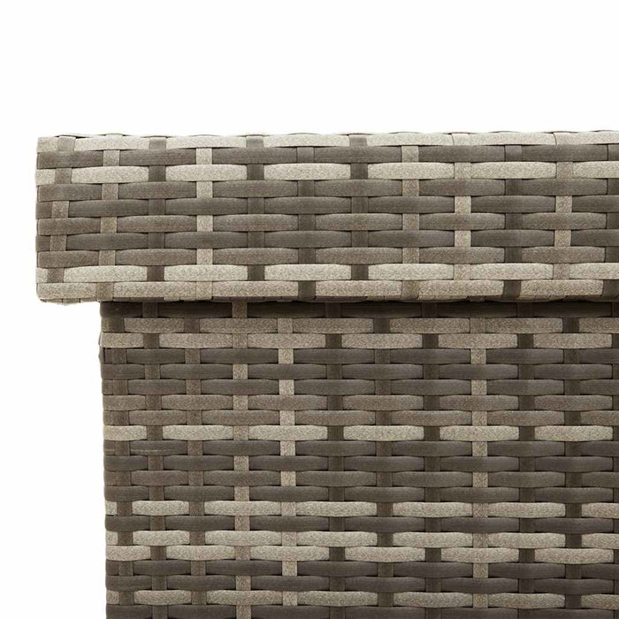 Ladă depozitare de grădină cu roți, gri 160x55x75 cm poliratan - WALTI WALTI
