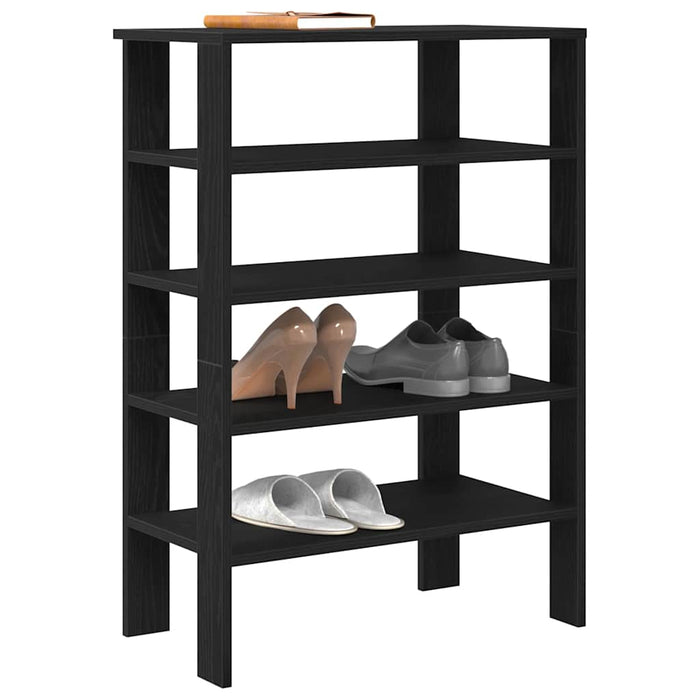 Suport pentru pantofi negru 61x32x87,5 cm Lemn prelucrat - WALTI WALTI