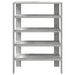Pantofar, gri beton, 61x32x87,5 cm, lemn prelucrat - WALTI WALTI