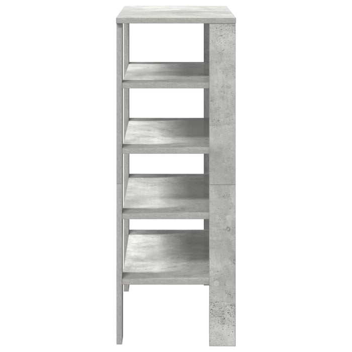 Pantofar, gri beton, 61x32x87,5 cm, lemn prelucrat - WALTI WALTI