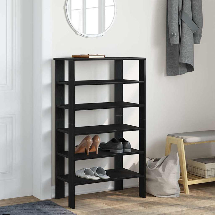 Pantofar, negru, 61x32x105 cm, lemn prelucrat - WALTI WALTI