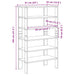 Pantofar, gri beton, 61x32x105 cm, lemn prelucrat - WALTI WALTI
