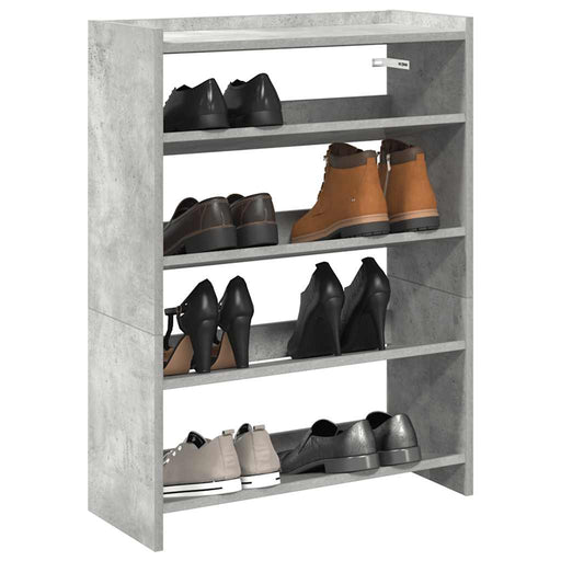 Pantofar, gri beton, 60x25x81 cm, lemn prelucrat - WALTI WALTI