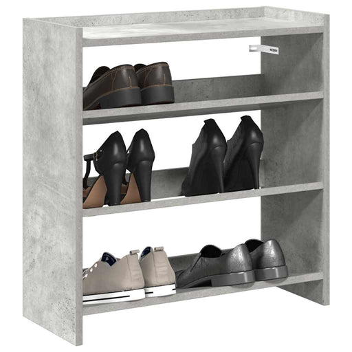 Pantofar, gri beton, 60x25x62 cm, lemn prelucrat - WALTI WALTI