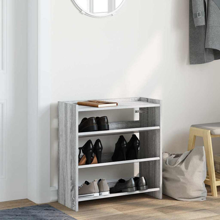 Pantofar, gri sonoma, 60x25x62 cm, lemn compozit - WALTI WALTI