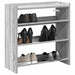 Pantofar, gri sonoma, 60x25x62 cm, lemn compozit - WALTI WALTI