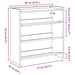 Pantofar, stejar artizanal, 60x25x62 cm lemn prelucrat - WALTI WALTI