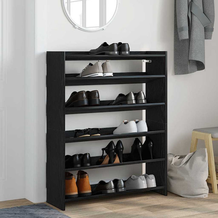 Pantofar, negru, 80x25x100 cm, lemn prelucrat - WALTI WALTI