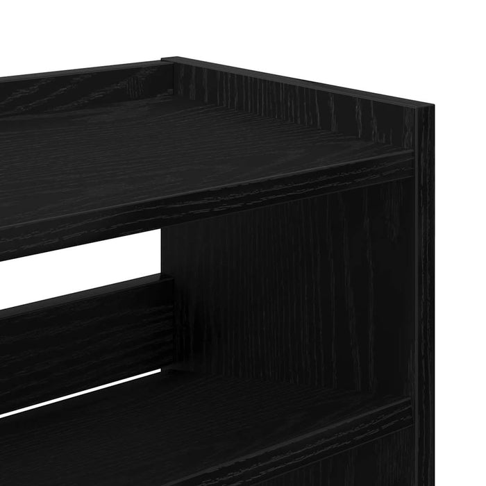 Pantofar, negru, 80x25x100 cm, lemn prelucrat - WALTI WALTI