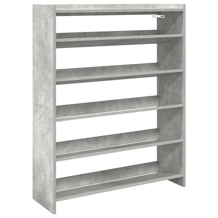 Pantofar, gri beton, 80x25x100 cm, lemn prelucrat - WALTI WALTI