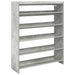 Pantofar, gri beton, 80x25x100 cm, lemn prelucrat - WALTI WALTI