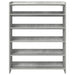 Pantofar, gri beton, 80x25x100 cm, lemn prelucrat - WALTI WALTI