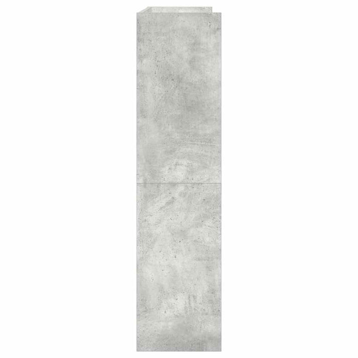 Pantofar, gri beton, 80x25x100 cm, lemn prelucrat - WALTI WALTI