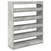 Pantofar, gri beton, 80x25x100 cm, lemn prelucrat - WALTI WALTI