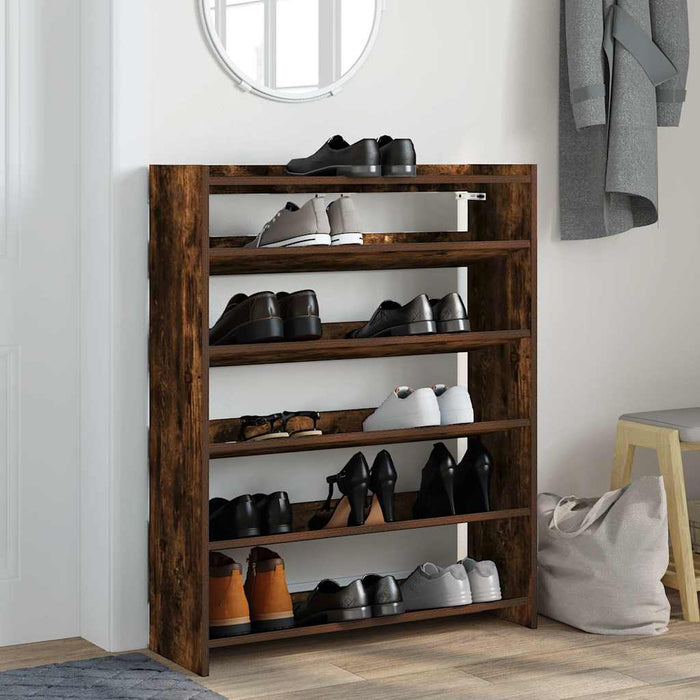 Pantofar, stejar fumuriu, 80x25x100 cm, lemn prelucrat - WALTI WALTI