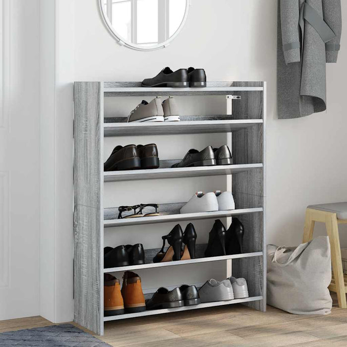 Pantofar, gri sonoma, 80x25x100 cm, lemn compozit - WALTI WALTI