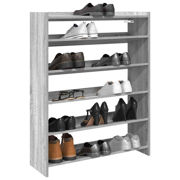 Pantofar, gri sonoma, 80x25x100 cm, lemn compozit - WALTI WALTI