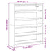 Pantofar, stejar artizanal, 80x25x100 cm lemn prelucrat - WALTI WALTI