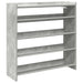 Pantofar, gri beton, 80x25x81 cm, lemn prelucrat - WALTI WALTI