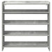Pantofar, gri beton, 80x25x81 cm, lemn prelucrat - WALTI WALTI