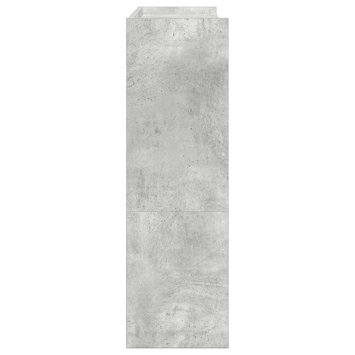 Pantofar, gri beton, 80x25x81 cm, lemn prelucrat - WALTI WALTI