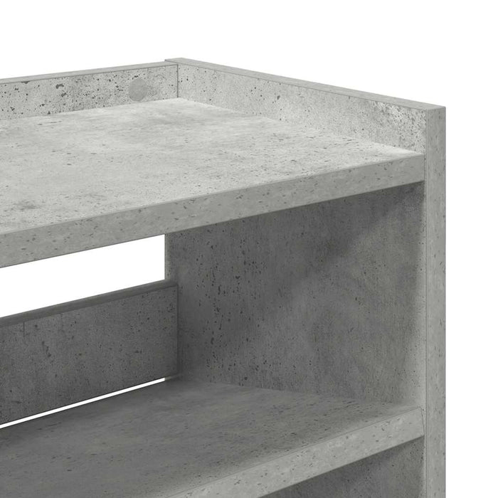 Pantofar, gri beton, 80x25x81 cm, lemn prelucrat - WALTI WALTI