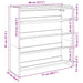 Pantofar, gri beton, 80x25x81 cm, lemn prelucrat - WALTI WALTI