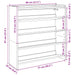 Pantofar, gri sonoma, 80x25x81 cm, lemn compozit - WALTI WALTI