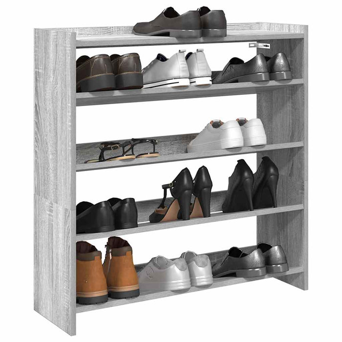 Pantofar, gri sonoma, 80x25x81 cm, lemn compozit - WALTI WALTI