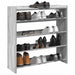 Pantofar, gri sonoma, 80x25x81 cm, lemn compozit - WALTI WALTI