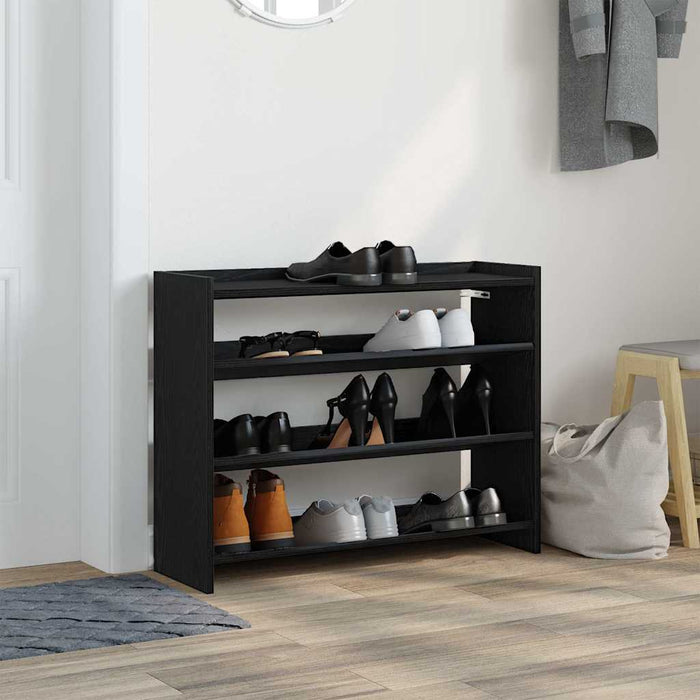 Pantofar, negru, 80x25x62 cm, lemn prelucrat WALTI
