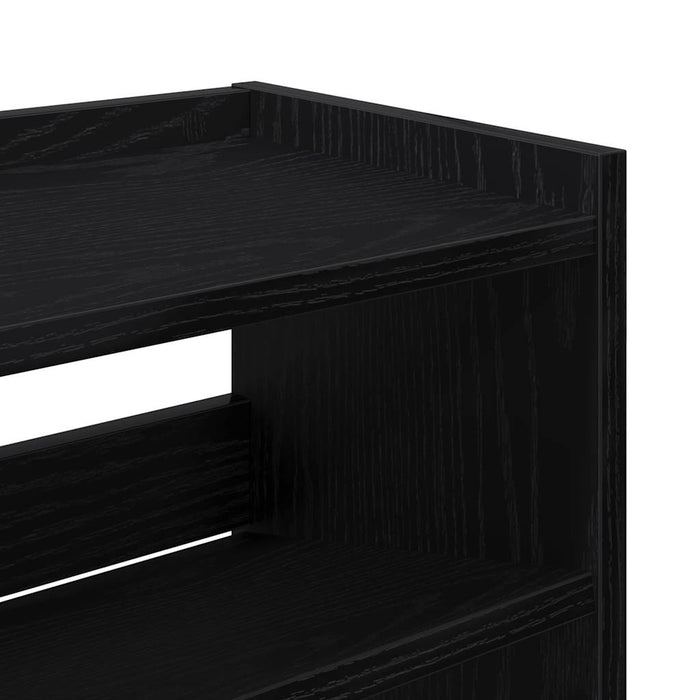 Pantofar, negru, 80x25x62 cm, lemn prelucrat WALTI
